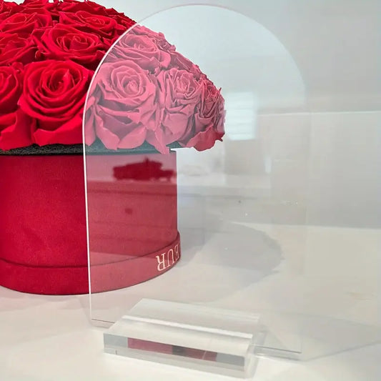 Clear Acrylic Arch Table Signs with Stands