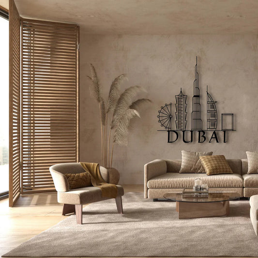 Dubai, UAE - Skyline Acrylic Wall Art - Home Decal - National Day