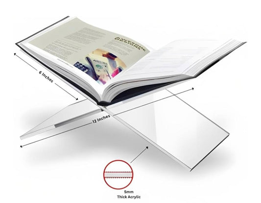 Holy Quran Stand X-shaped Clear Display | Plan Acrylic stand for Holy Quran
