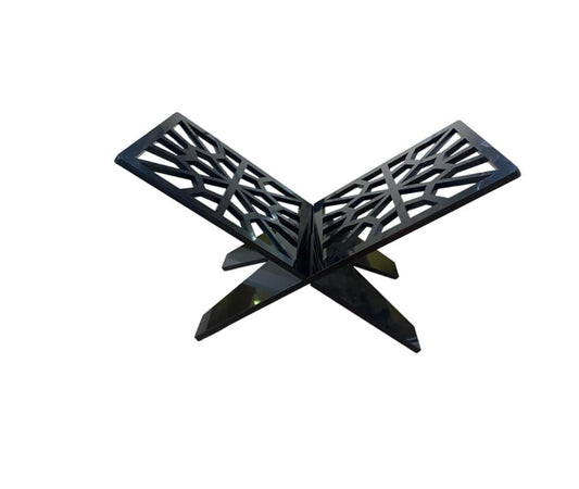 Holy Quran Stand X-shaped Clear Display Easel Mini Clear Acrylic Book Stand For Open and Closed