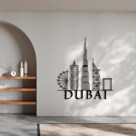 Dubai, UAE - Skyline Acrylic Wall Art - Home Decal - National Day