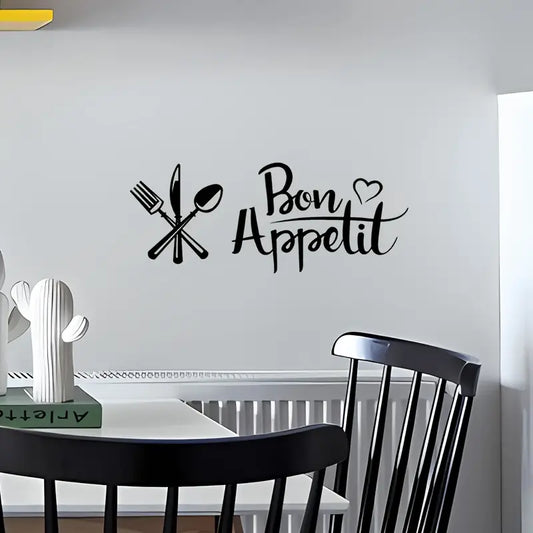 Fork, Knife & Spoon - Beautiful Kitchen Wall Decal - Best For Home & Restaurant