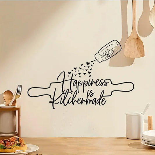 Happiness is Kitchen made - Acrylic Kitchen Wall Decal - Best For Home & Restaurant