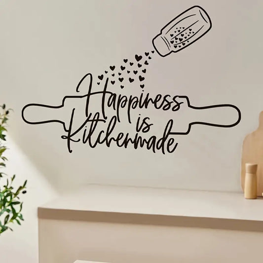 Happiness is Kitchen made - Acrylic Kitchen Wall Decal - Best For Home & Restaurant