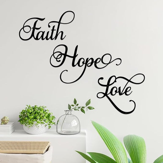 Faith, Hope, Love - Chirsmas Gift - Home Wall Decor