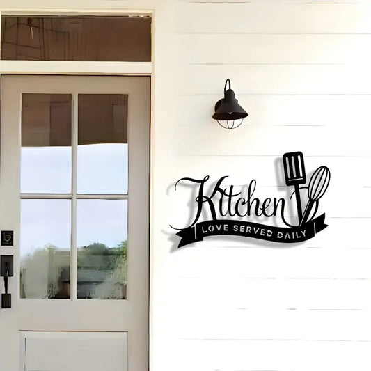 Kitchen, Love Served Daily - Beautiful Kitchen Wall Decal - Best For Gifting