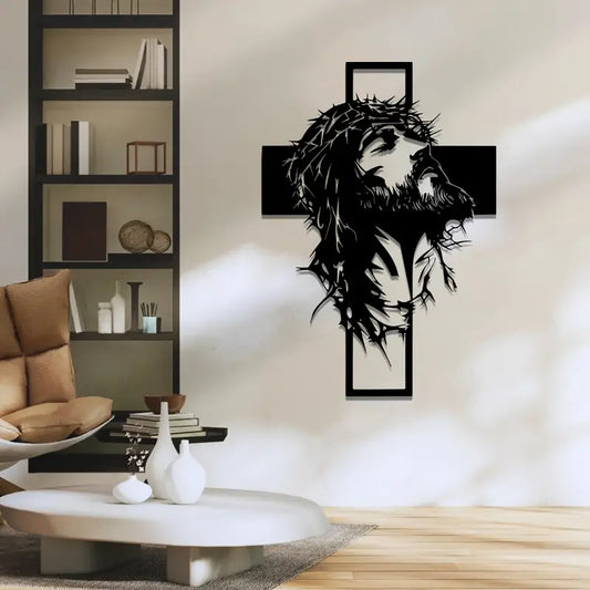 Jesus With Cross - Chrismas Wall Decor