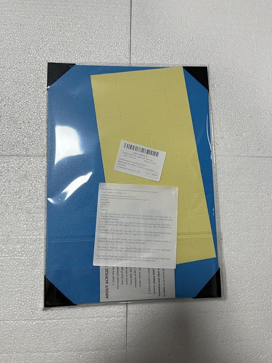 HD Adhesive Mirror 4 Pieces No Glass Tiles A4 Self-Adhesive Sheets Flexible Film Acrylic Wall Decoration (29 x 21 cm)