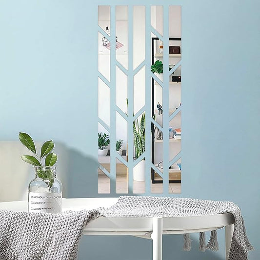 Modern Design Acrylic Mirror - Set of 5 - Home Decor Wall Mirror