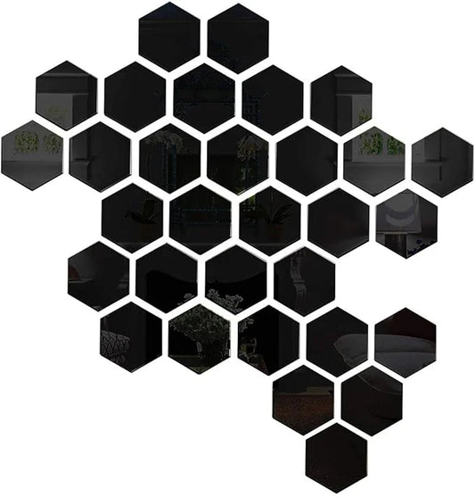 Hexagon Acrylic Mirror - 31 pieces - Home Decor Wall Mirror