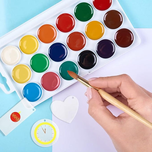 45 Pcs Acrylic Keychain Blanks – Clear Key Ring Set with Round, Heart & Rectangle Shapes for DIY Crafts & Personalized Projects