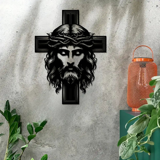 Jesus Christ and Cross - Christian Home Decal