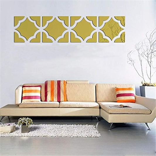 Modern Design Mirror -Acrylic Crystal Mirror - Best For Living Room, Bedroom & Stair Wall