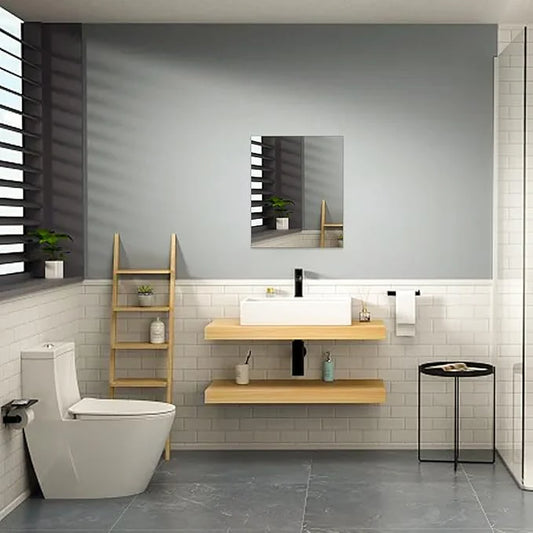 Square Shape Acrylic Wall Mirror - Modern Home Mirror - Best For Bathroom & kitchen