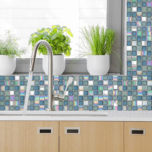 120 Pcs Small Acrylic Craft Mirrors – Square, Diamond & Round Mosaic Mirror Tiles for DIY Crafts, Disco Balls, Lamps & Decorations