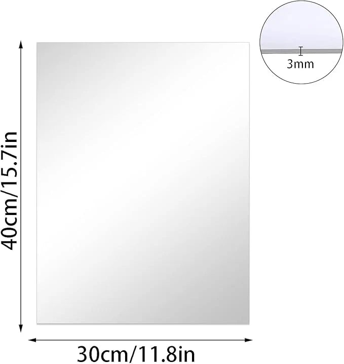 Square Shape Acrylic Wall Mirror - Modern Home Mirror - Best For Bathroom & kitchen