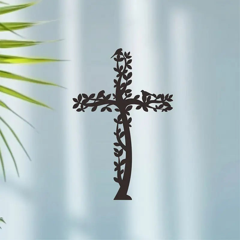 Jesus Cross Tree & Birds - Christian Home Décor - Christmas & Baptism - For Church & Home