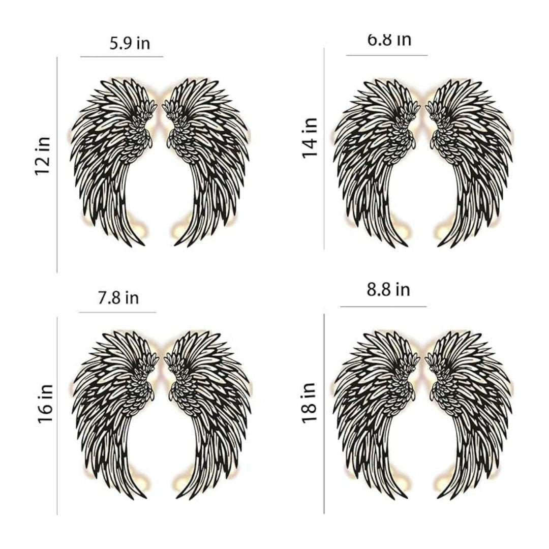3D Angel Wings Wall Sculptures