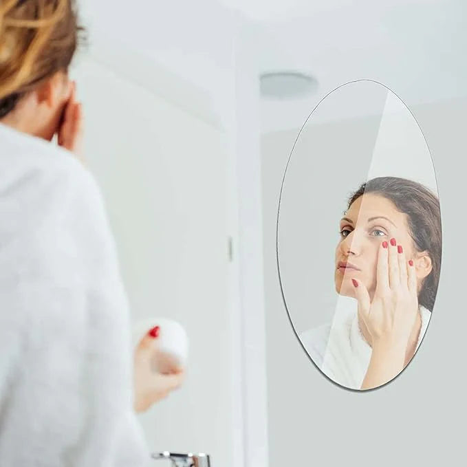 Oval Shape Acrylic Mirror -Modern Wall Mirror Best For Bathroom, Ktichen