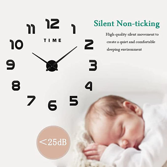 3D CLOCK DIY | MODREN FRAMELESS SELF ADHESIVE ACRYLIC Clock