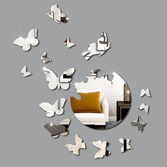 Butterfly Decoration Mirror | 3D Acrylic Mirror for Home Wall