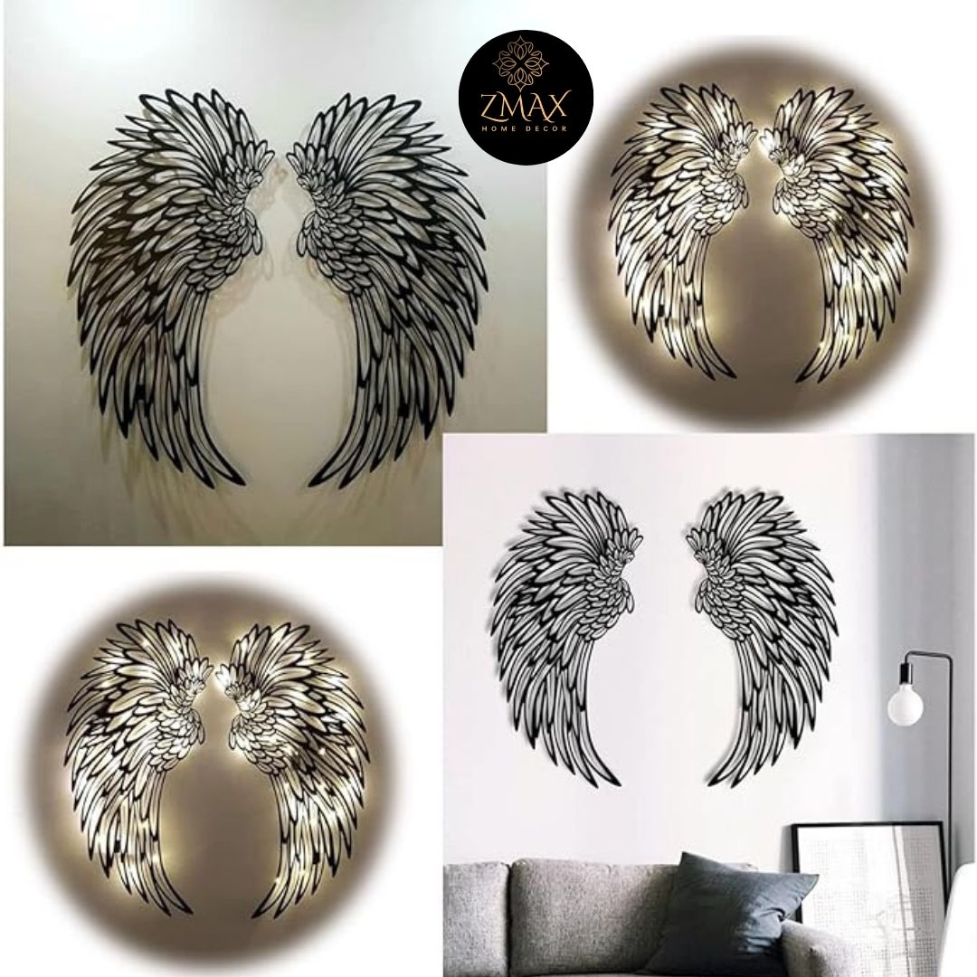 3D Angel Wings Wall Sculptures