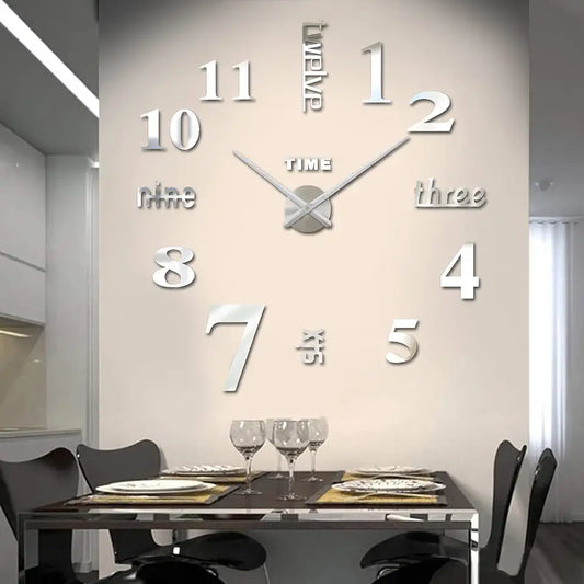 Modern Acrylic 3D Wall Clock | 3D DIY Frameless Wall Clock | Beautiful Wall Clock