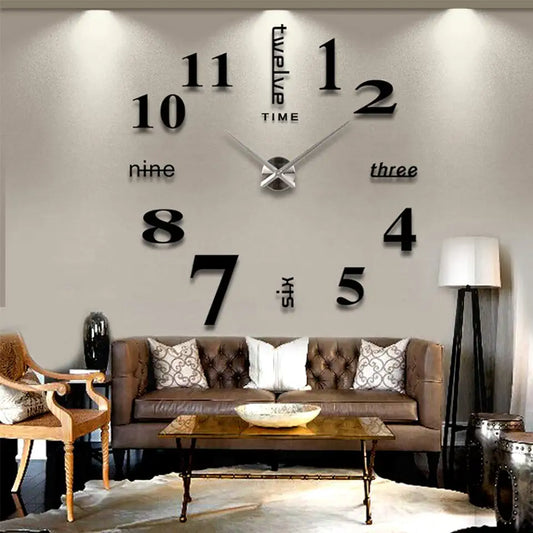 Modern Acrylic 3D Wall Clock | 3D DIY Frameless Wall Clock | Beautiful Wall Clock