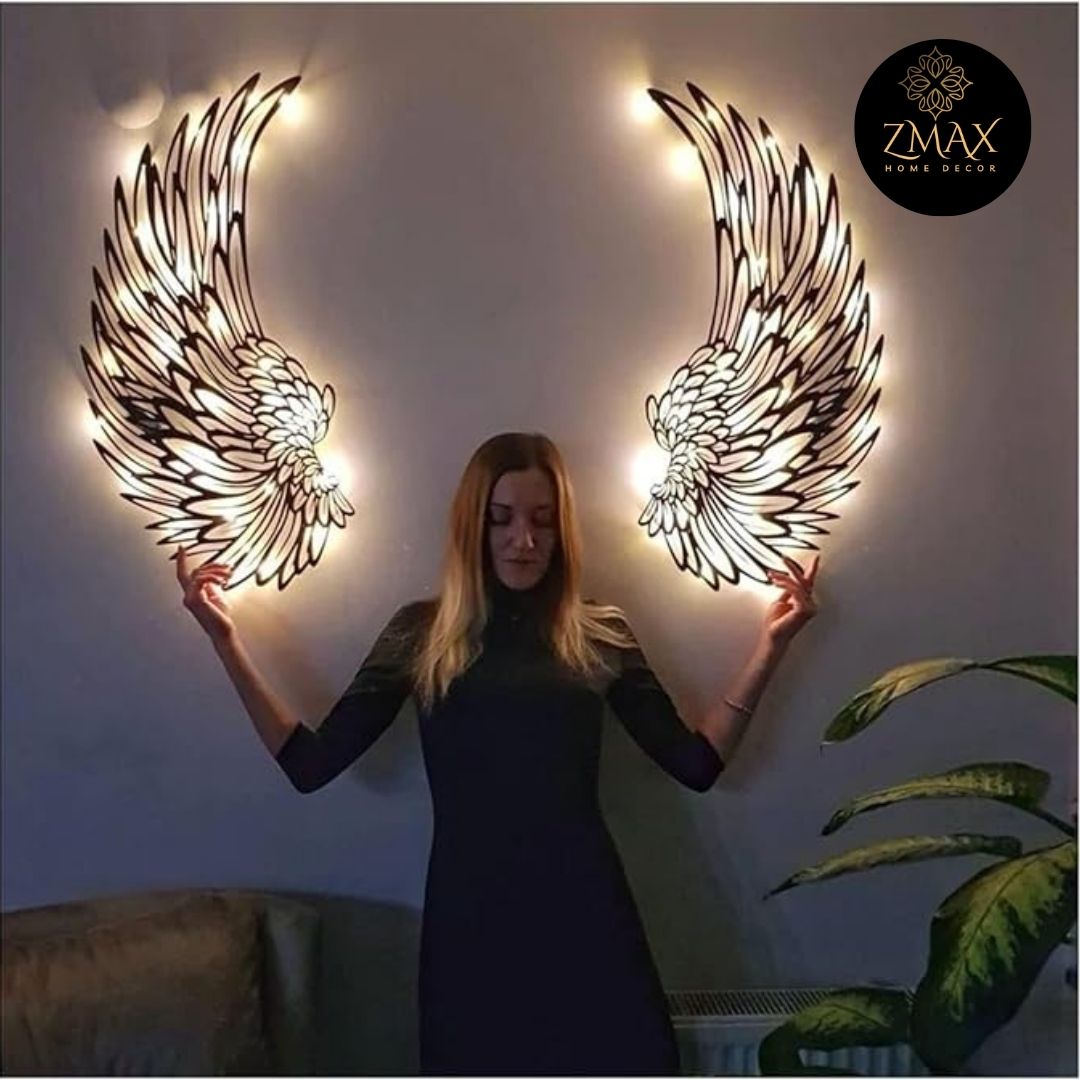 3D Angel Wings Wall Sculptures