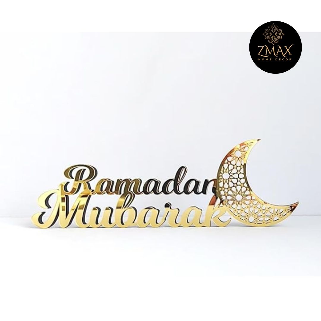 Ramadan Mubarak Acrylic Decor | Ramadan Mubarak Table Decor | Ramadan Decorations For Home, Islamic Decorations