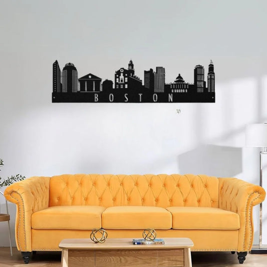 Boston, America - Skyline Acrylic Wall Art - Home Decal - National Day