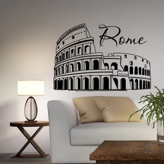 Rome, Italy - Skyline Acrylic Wall Art - Home Decal - National Day