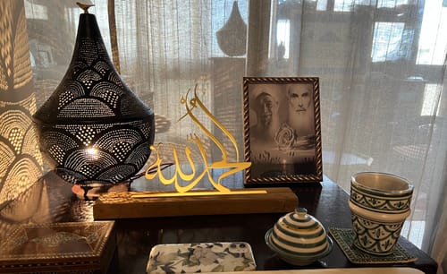 Subhan allaha Alhamdulillah AllahuAkbar Arabic Islamic Tabletop Decoration peice