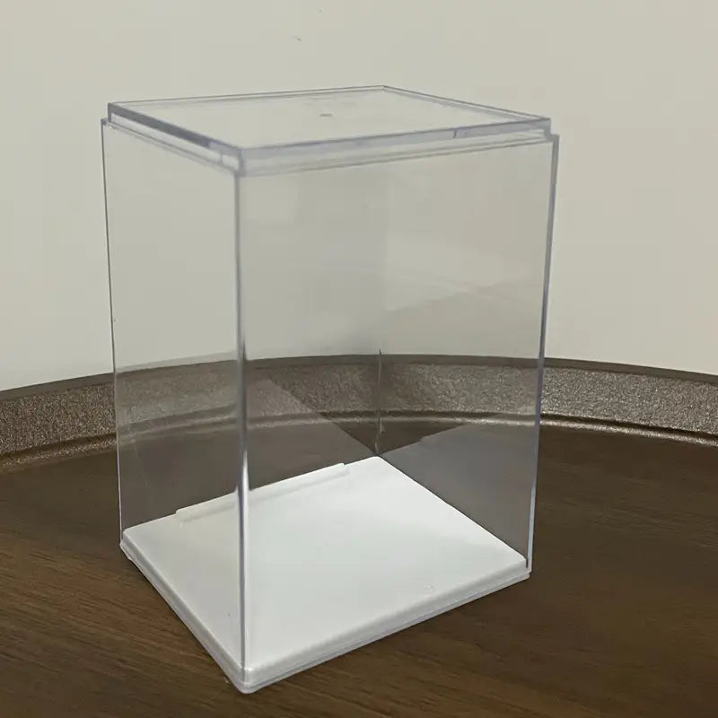 6pcs Clear Acrylic Display Boxes with Lids - Transparent Organizer Cases for Dolls, Figurines, Collectibles - Stackable Storage Boxes with Open Front, Dustproof Protection - Ideal for Home, Office, Store, or