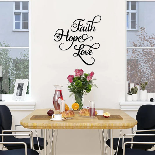 Faith, Hope, Love - Chirsmas Gift - Home Wall Decor