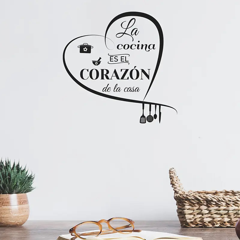 Heart Shape kitchen Wall Decal - Best For Kitchen & Restaurant Decoration