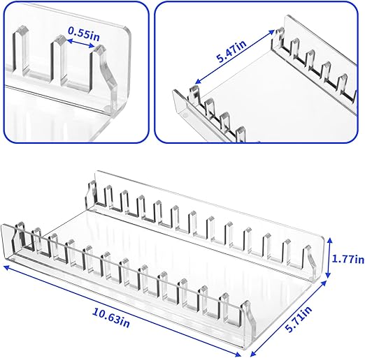 Acrylic Video Game Storage Organizer Stand for PS5, PS4, PS3, Game Storage, PS5 Game Holder, Game Box, Display Stand, Fits up to 12 Games (Clear)
