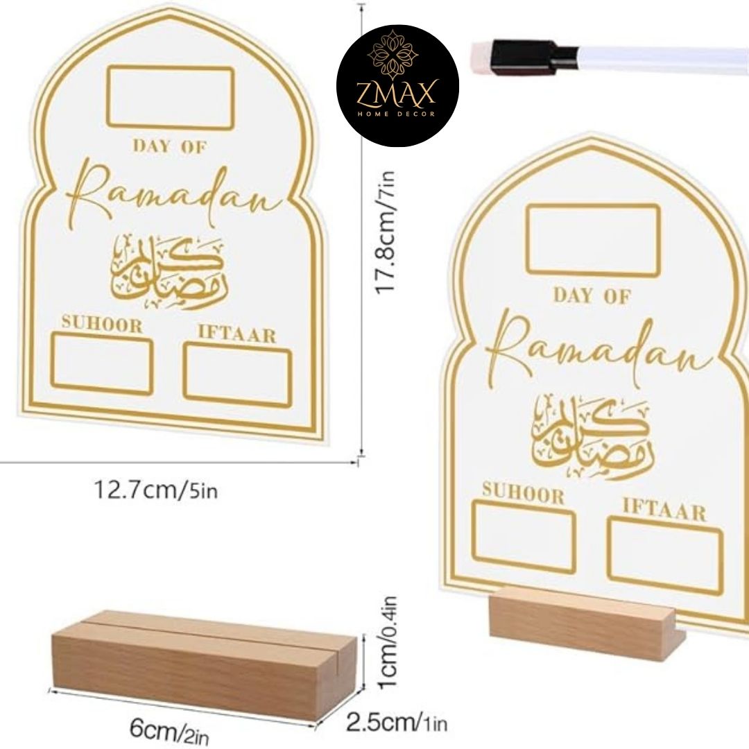 Ramadan Advent Calendar | Ramadan Decorations for Home| Countdown 30 Days Ornaments Calendars | Eid Decorations