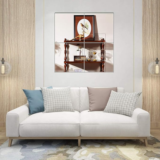 Square Acrylic Mirror Set - Home Decor Wall Mirror