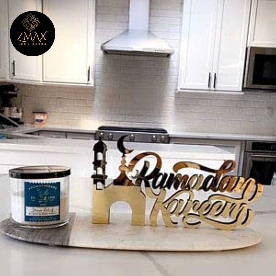 Acrylic Islamic Tabletop Decors | Ramadan Kareem and Eid Mubarak Decoration | Islamic Muslim Gifts