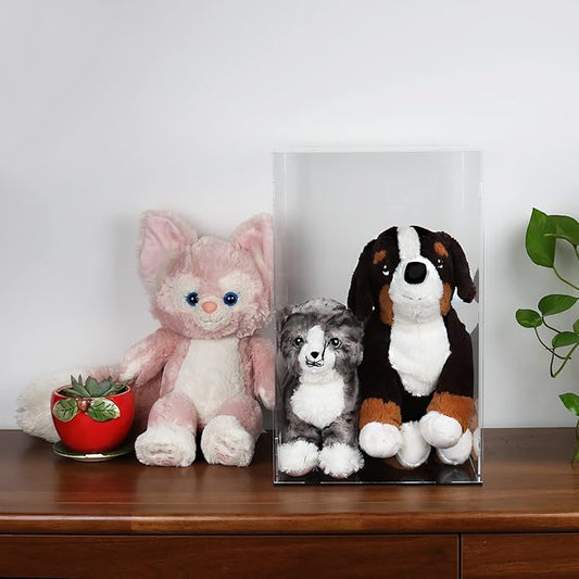 Display Case for Collectibles Assemble Clear Acrylic Box Alternative Glass Case for Display Action Figures Home Storage & Organizing Toys