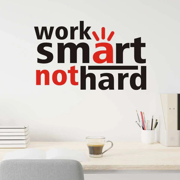 Work Smart Wall Art | Office motivational Wall Art