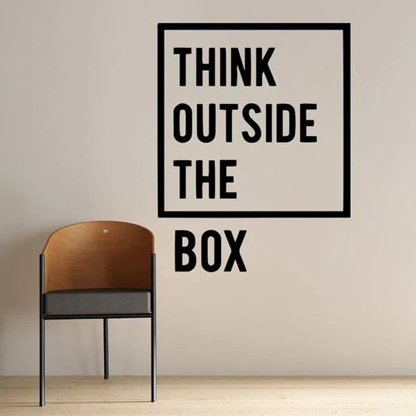 Think Outside The Box office Wall Art | Office Motivational Wall Art