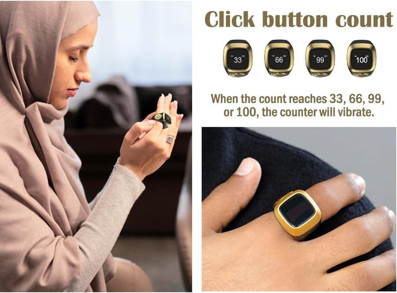 Anlising Tasbih Counter Smart Zikr Ring Digital Electronic Smart