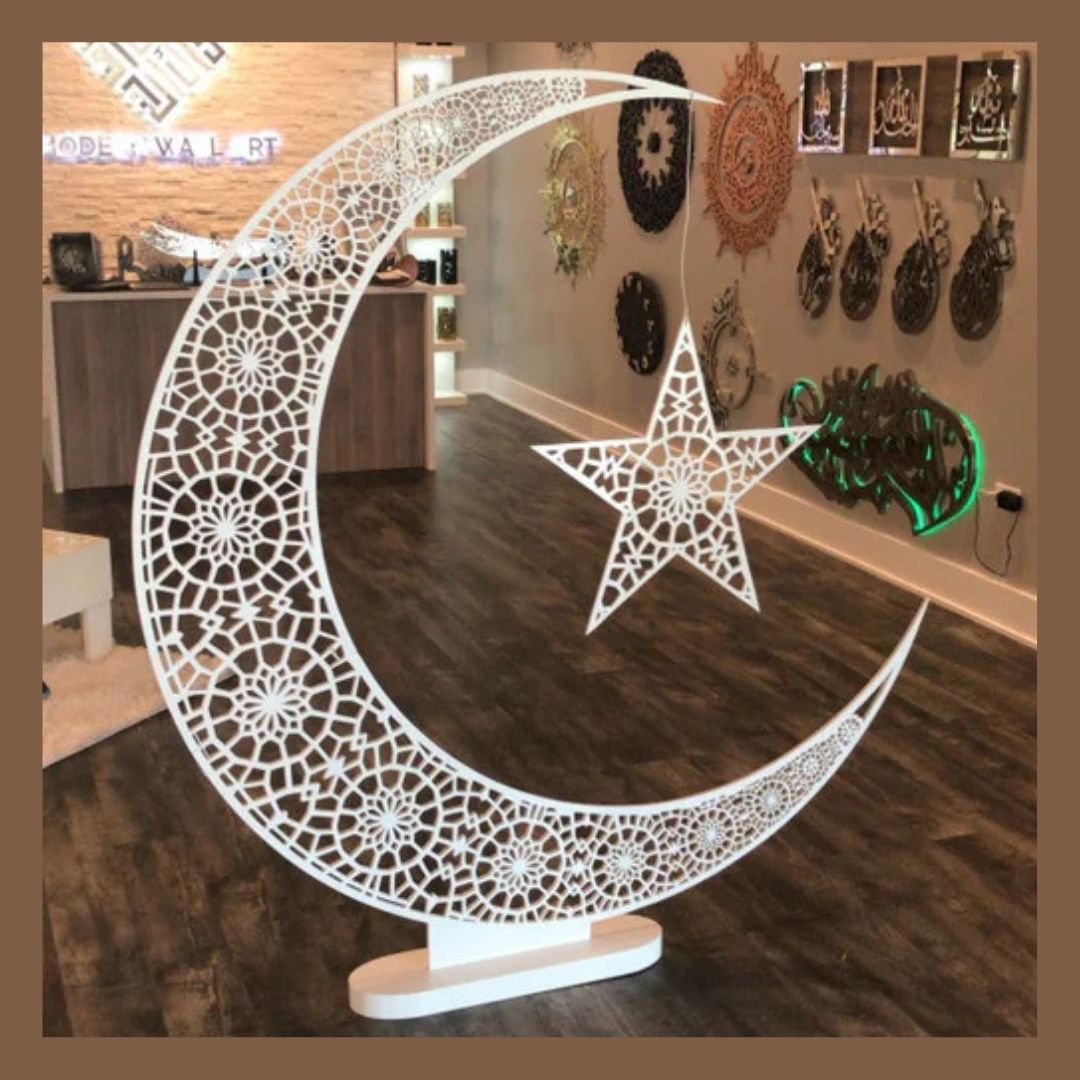 Crescent Decor Eid Moon Tree Hilal in 3ft to 5ft