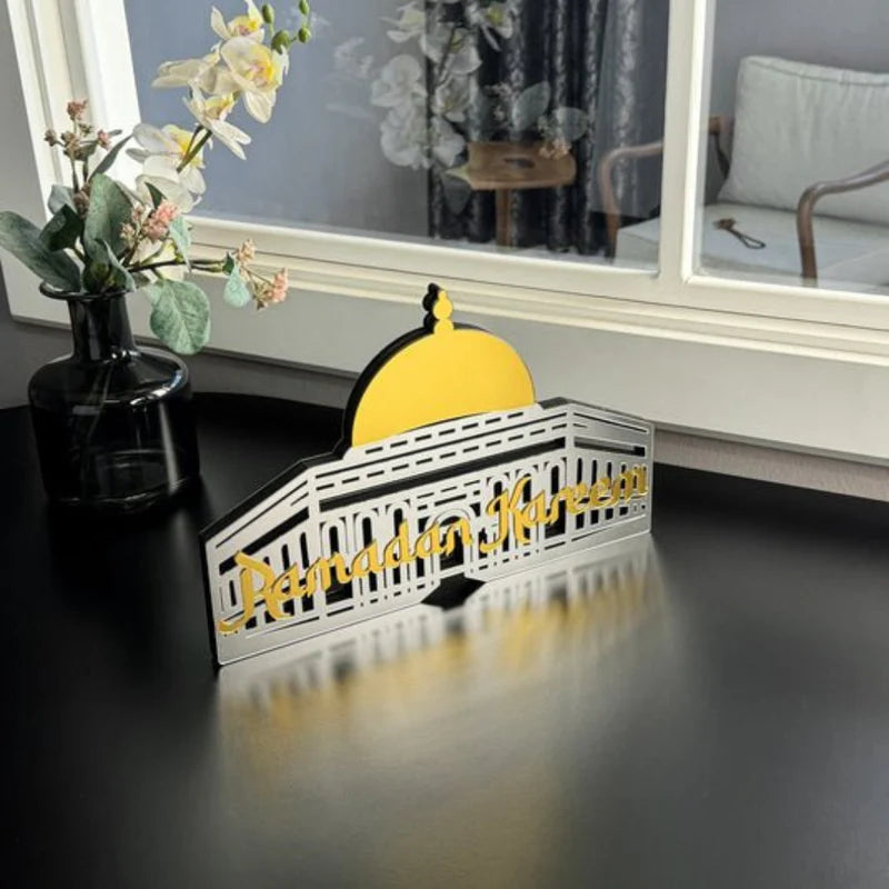 Ramadan Kareem Masjid Al-Aqsa Acrylic Table Decor - Islamic Home Decor