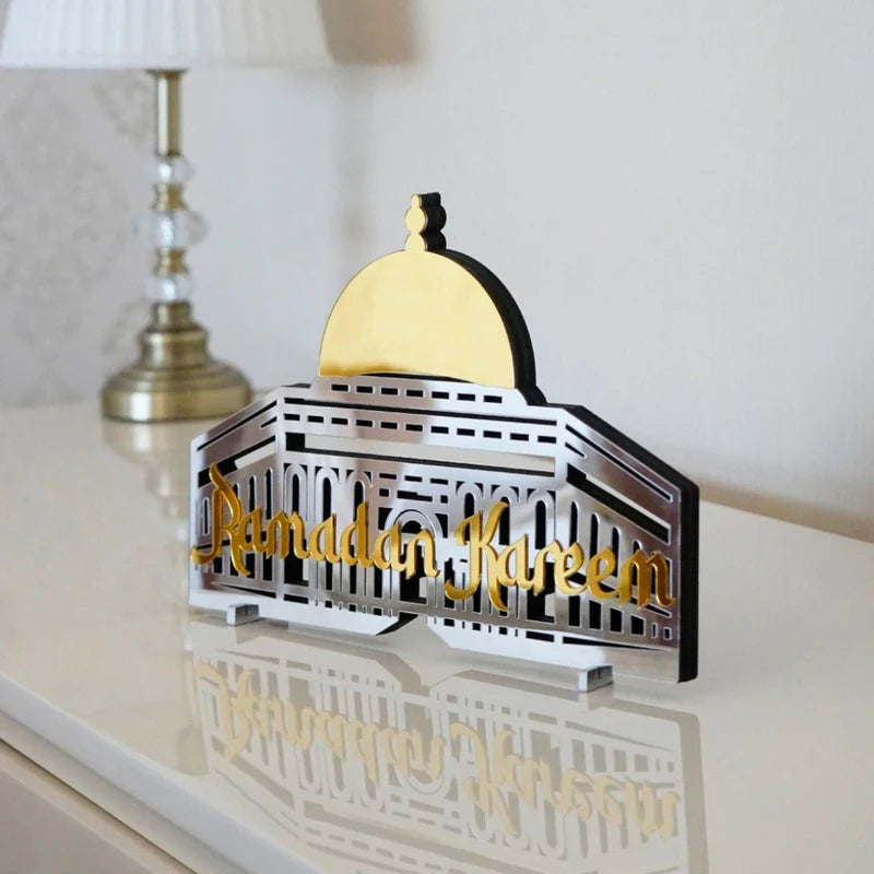 Ramadan Kareem Masjid Al-Aqsa Acrylic Table Decor - Islamic Home Decor