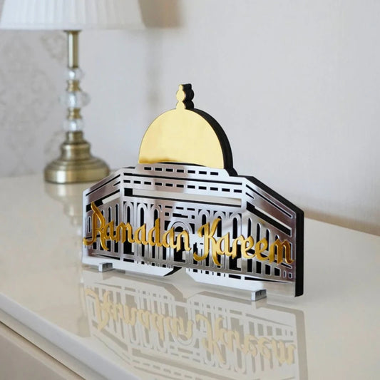 Ramadan Kareem Masjid Al-Aqsa Acrylic Table Decor - Islamic Home Decor