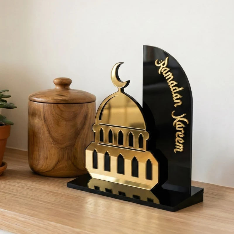 Ramadan Kareem Acrylic Mosque Decor - Islamic Table Decoration