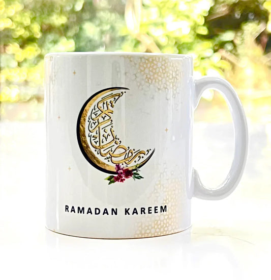 Luxury Gold Crescent Ramadan Kareem Mug